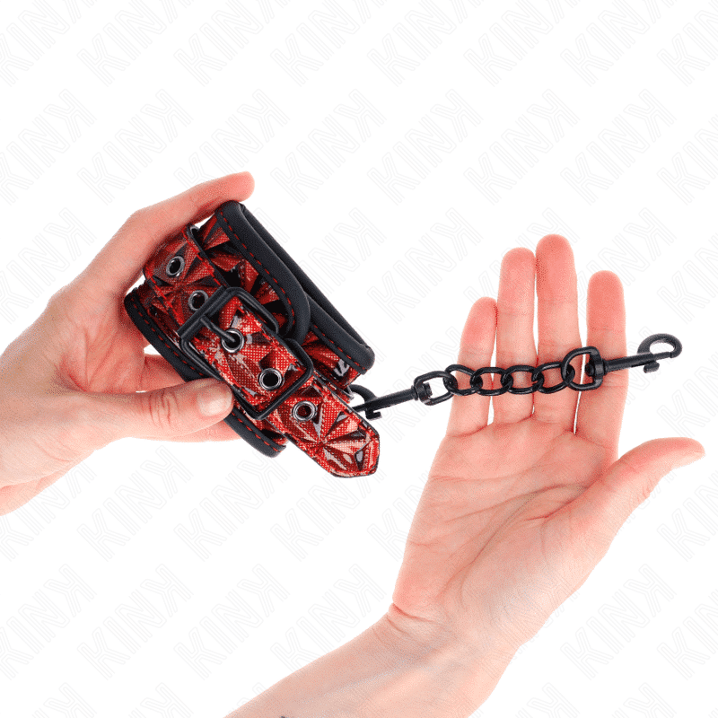 Kink Dark Red Diamond Cuffs Kink Dark Red Diamond Cuffs