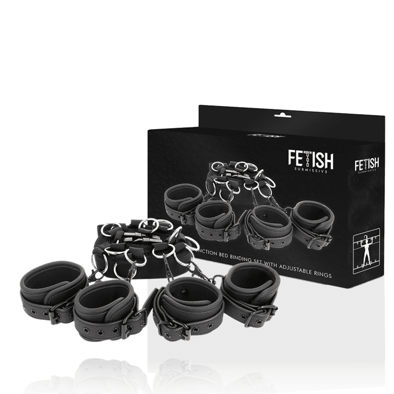 Bed Restraints Fetish Submissive Set Bed Restraints Fetish Submissive Set