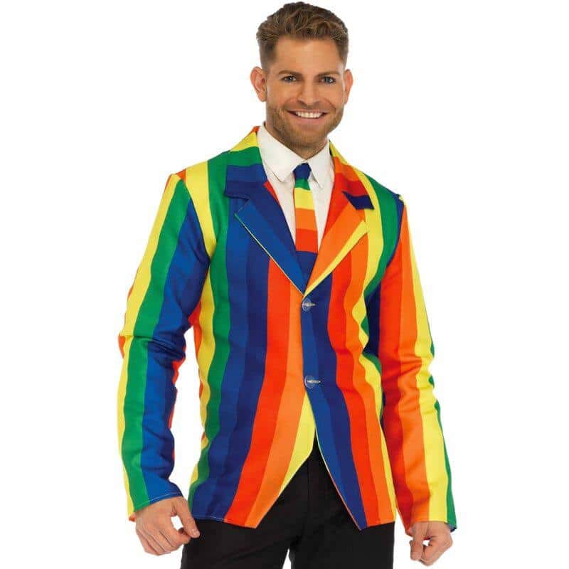 Rainbow Tie & Blazer Set S by Leg Avenue