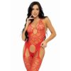 Leg Avenue - Red Net Bodystocking with Suspenders