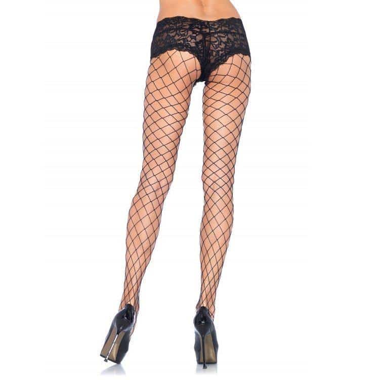 Leg Avenue - LACE TRIMMED NET UNDERWEAR WITH SHORTS Leg Avenue - LACE TRIMMED NET UNDERWEAR WITH SHORTS