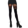 Leg Avenue - FISHNET STRIPE PANTYHOSE