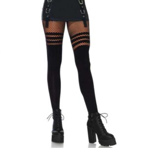 Leg Avenue - FISHNET STRIPE PANTYHOSE