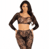 Leg Avenue - CONJUNTO DE TOP CURTO E MEIAS