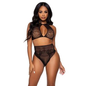 Leg Avenue Crop Top & Thong Set
