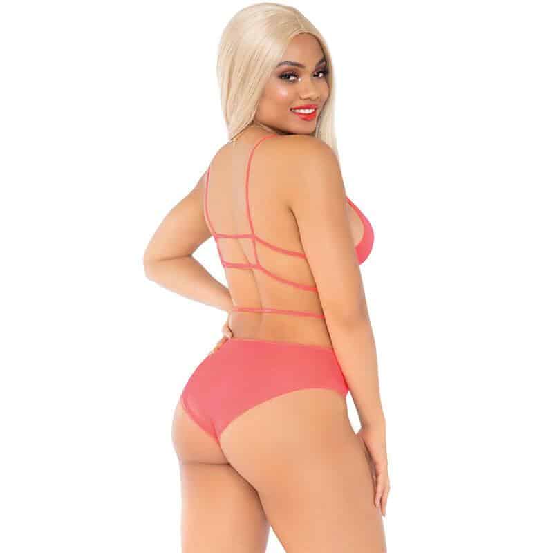 Leg Avenue Coral Strap Top & Panty Set Leg Avenue Coral Strap Top & Panty Set