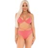 Leg Avenue Coral Strap Top & Panty Set