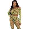 Leg Avenue Hardcore Green 2-Piece Top & Leggings Set
