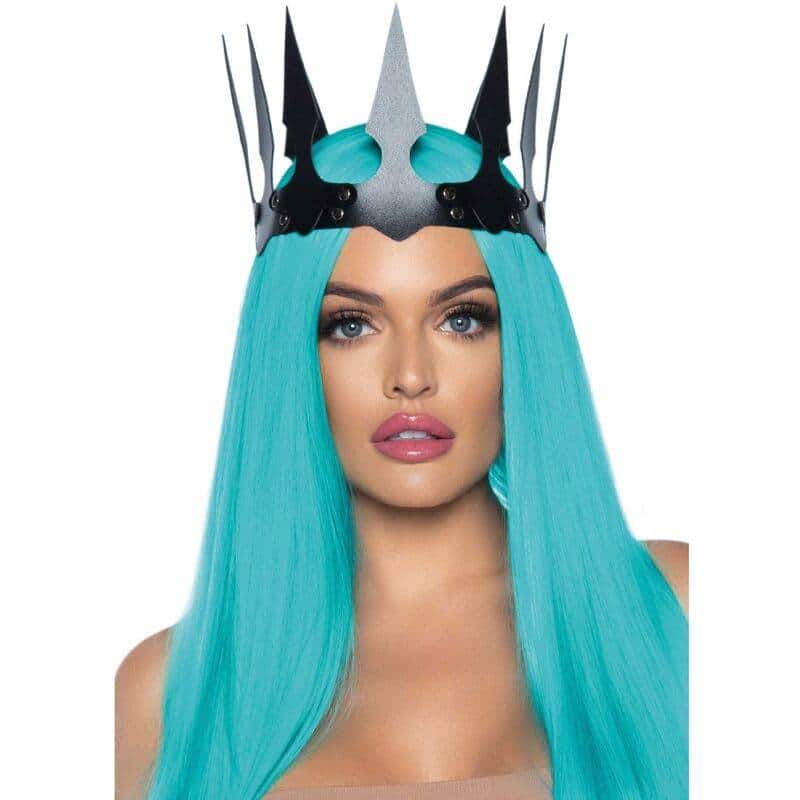 Leg Avenue Synthetic Leather Crown with Black Studs