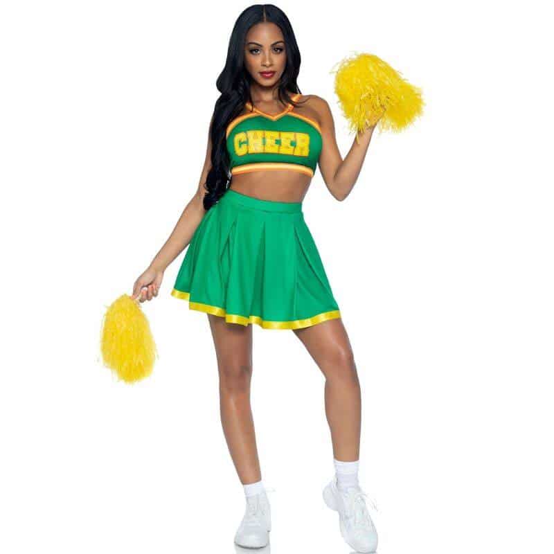 Leg Avenue - Traje de Animadora Verde Deporte M/L