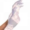 Leg Avenue White Satin Fingerless Gloves