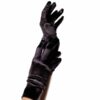 Leg Avenue - Black Satin Fingerless Gloves