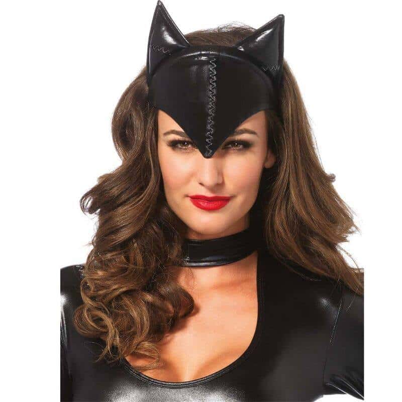 Leg Avenue Máscara Gato Fatale Preto