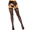 Leg Avenue - Meias Coxas Renda Preta