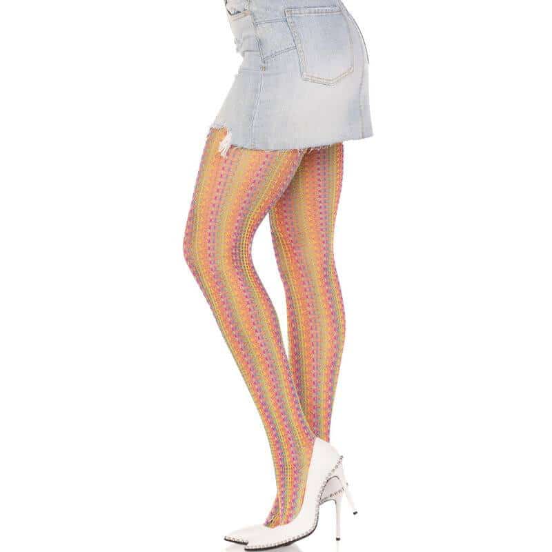 Leg Avenue Multicolor Fishnet Tights Leg Avenue Multicolor Fishnet Tights