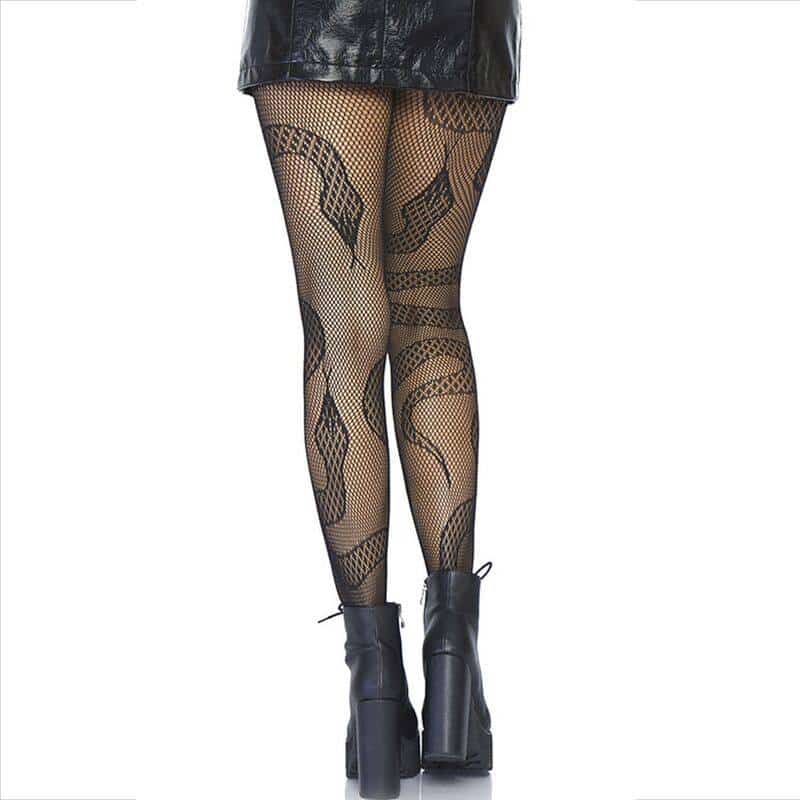 Leg Avenue Net Tights with Snake Print Leg Avenue Net Tights with Snake Print