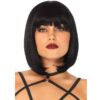 Leg Avenue - Peruca Bob Curto Preto Natural