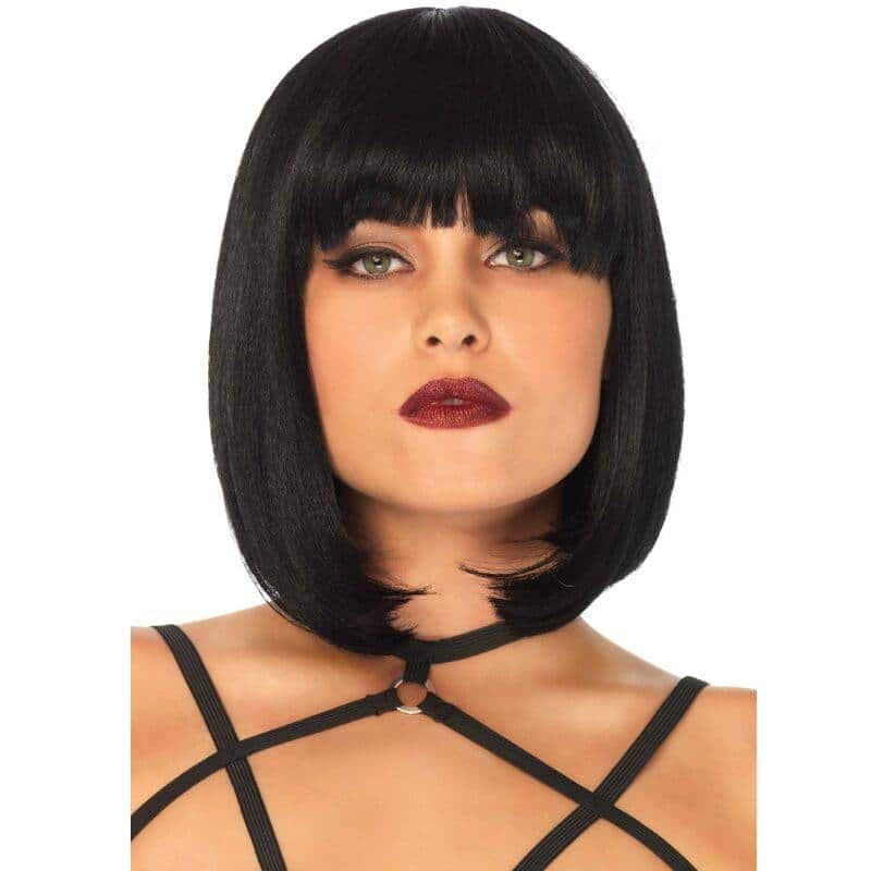 Leg Avenue - Peruca Bob Curto Preto Natural
