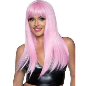 Leg Avenue Pink Long Straight Wig