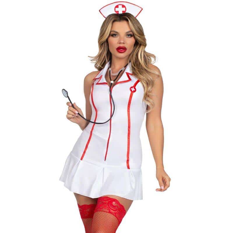 Leg Avenue - Traje de Enfermeira Chefe Branco S/M