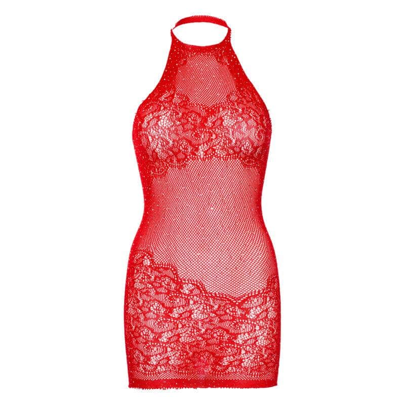 Leg Avenue - Red Halter Mini Dress Leg Avenue - Red Halter Mini Dress