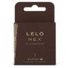 Lelo HEX Condoms XL Tamanho Grande 3un
