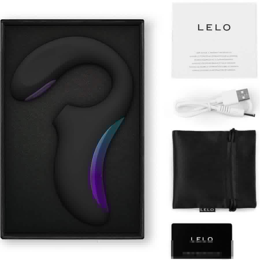 Lelo - Black ENIGMA DOUBLE VIBRATOR FOR G-Spot PLEASURE Lelo - Black ENIGMA DOUBLE VIBRATOR FOR G-Spot PLEASURE