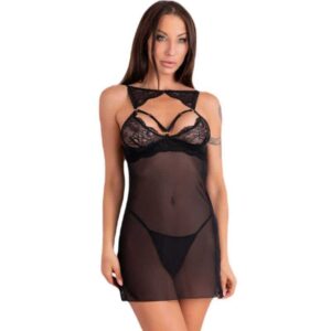 Livco Corsetti Fashion KROLINA LC 90734 Black Chemise Set
