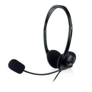 EWENT EW3568 Auricular USB+micrófono cable 2,1m