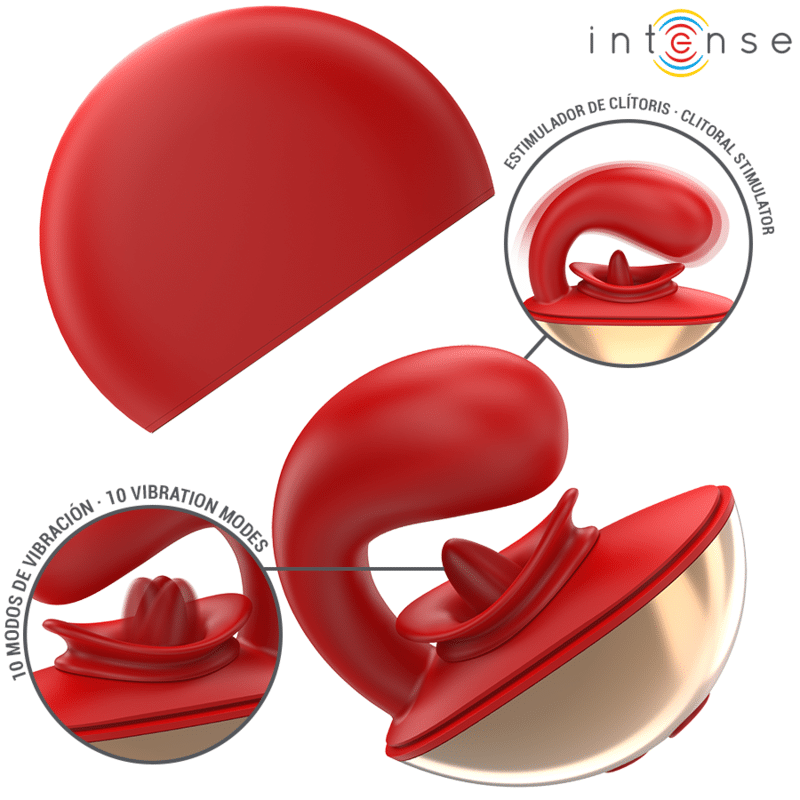 MAriaH - U-SHAPED VIBRATOR & STIMULATOR WITH 10 VIBRATION MODES RED MAriaH - U-SHAPED VIBRATOR & STIMULATOR WITH 10 VIBRATION MODES RED