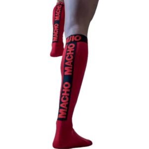 Macho RED THIN SOCKS FOR Fetish ONE SIZE