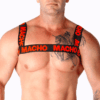 Macho Double Strap Red Harness