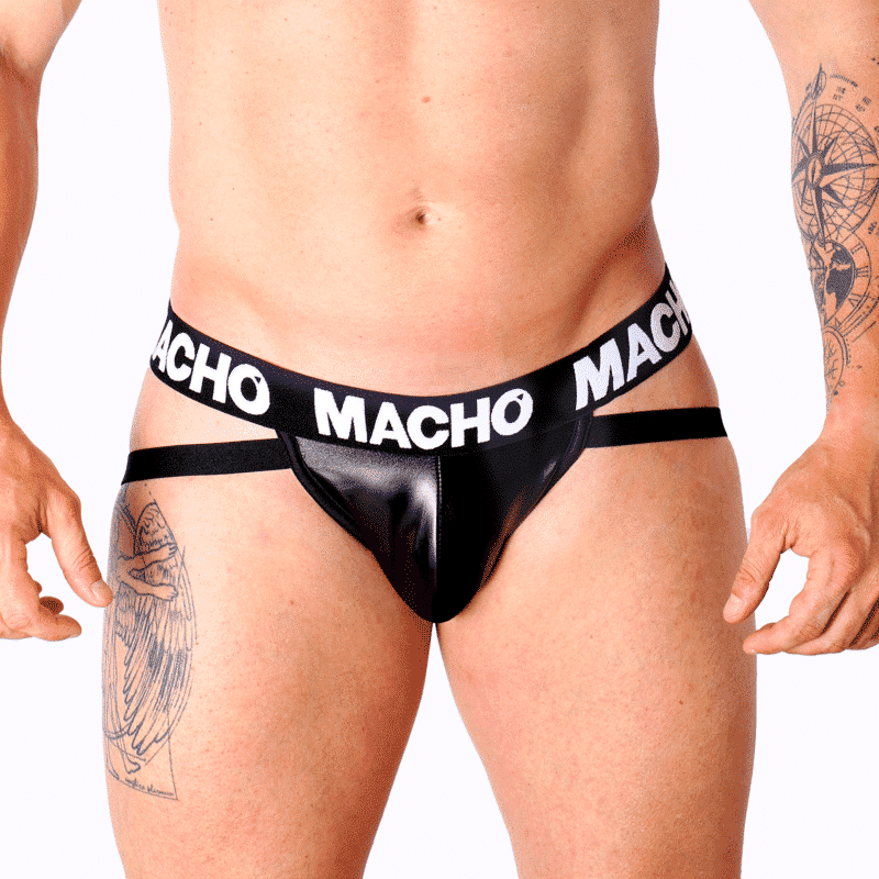 Macho MX25NC Leather Look Jockstrap M