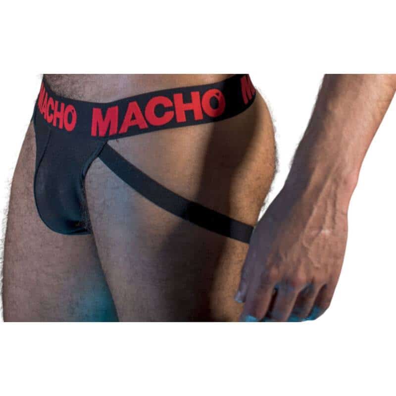 Macho MX26X2 Semi-Transparent Jock Black/Red Macho MX26X2 Semi-Transparent Jock Black/Red