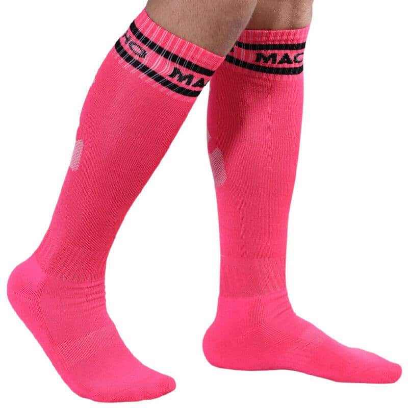 Macho Pink Football Socks