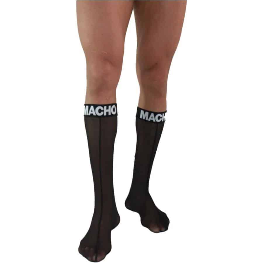 Macho Black Fetish Socks