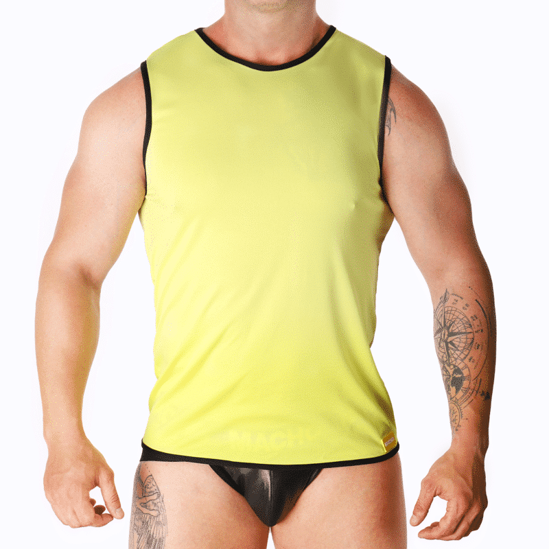 Camiseta Macho Amarillo Deporte L/XL