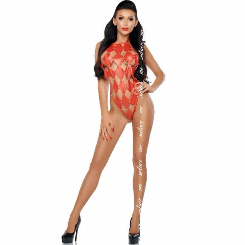 Me-Seduce Gwen Red Teddy Lingerie