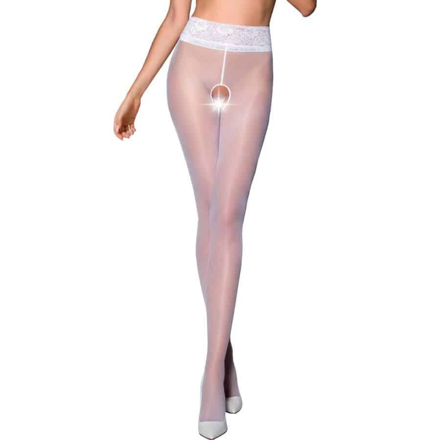 Passion TIOPEN 008 White Legwear Passion TIOPEN 008 White Legwear