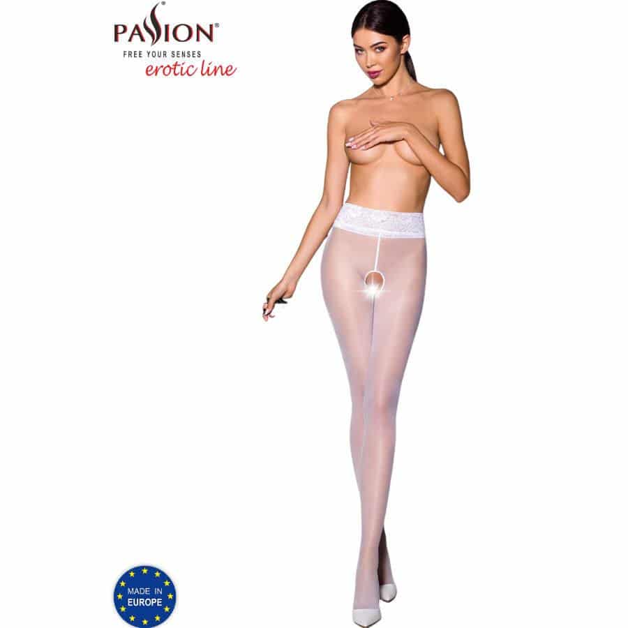 Passion TIOPEN 008 White Legwear