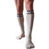 Macho White One Size Thin Socks