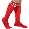 Macho Red Football Socks