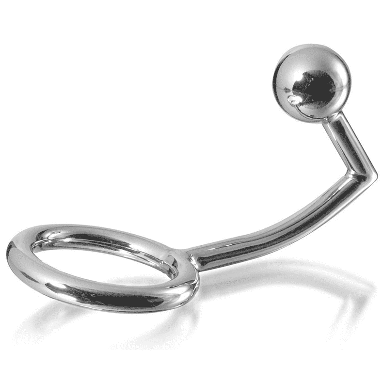 Metal Hard Prostate Stim Cock Ring 45mm