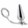 Metal Hard Anel Peniano com Plug Anal