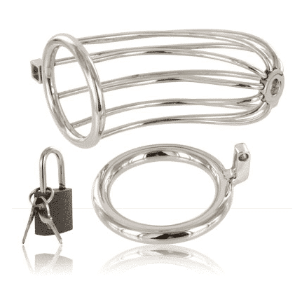 Metal Hard - STAINLESS STEEL BIRD CHASTITY RING CAGE Metal Hard - STAINLESS STEEL BIRD CHASTITY RING CAGE