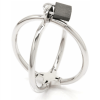 Metal Hard Criss Cross Stainless Steel Wrist Cuffs