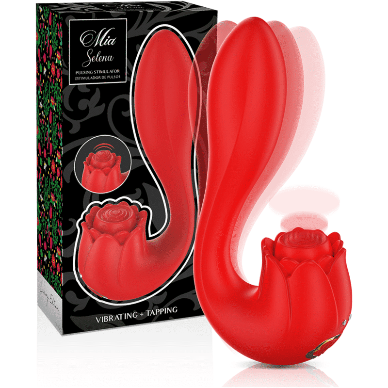 Mia Selena Vibrador Tapping Vermelho