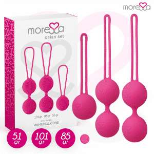 Moressa Osian Bolas de Silicone Rosa 3 Piezas