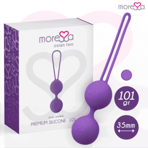 Moressa OSIAN TWO Pelotas de Entrenamiento Silicón Lila