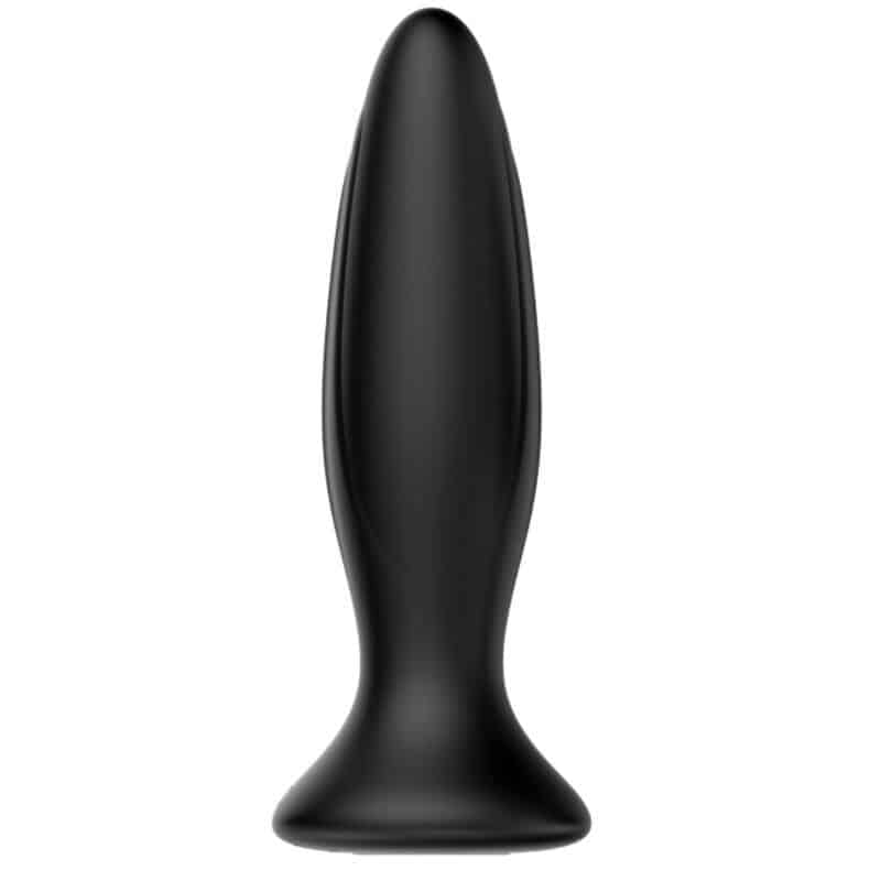 Mr Play - Plug Anal Negro con 12 Modos de Estimulación